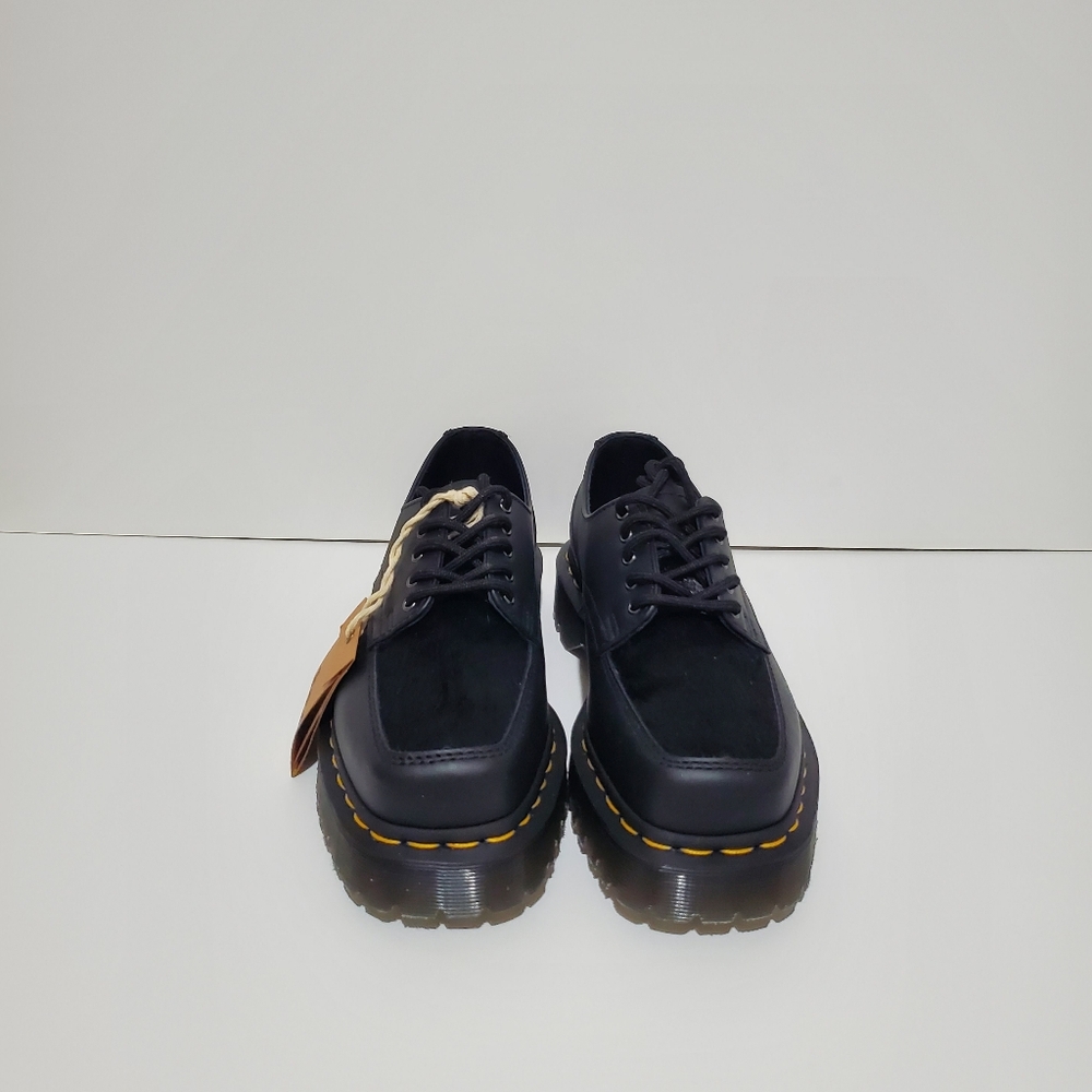 Dr. MARTENS 5-EYE BEX SQUARE TOE HAIR-ON & LEATHER SHOES SIZE 6 - Picture 11 of 13